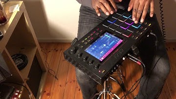 David Fingers Haynes on the mpc   "We Snatchin Arms" lol