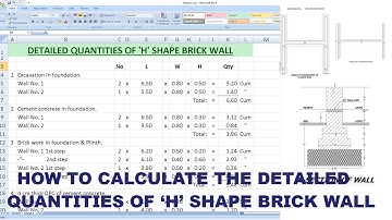 How to calculate the detailed quantities of 