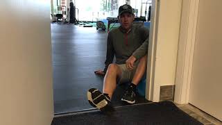 Hamstring Stretch in Doorframe