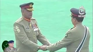 GHQ Ceremony: General Raheel Hands Over Control of Pakistan Army to General Qamar Bajwa
