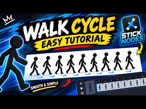How to Animate a Walk Cycle in sticknodes | EASY Tutorial 🔥