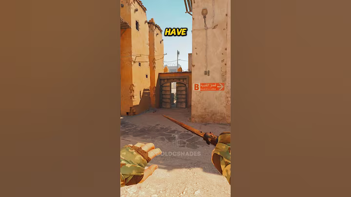 MID ENTRY FLASH ON DUST 2 #shorts #cs2