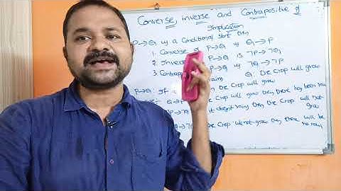 Converse, Inverse, Contrapositive of Implication || Propositions || DMS || Discrete Mathematics