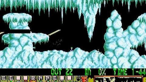 DOS Oh No! More Lemmings Wild 12 SNOW JOKE