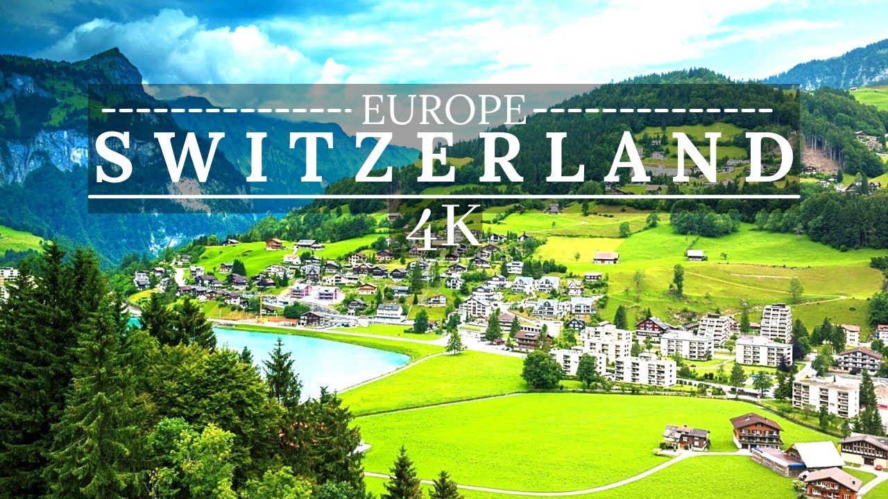 Switzerland Drone Footage (4K UHD) Amazing Beautiful Nature Scenery & Relaxing Music | 8K UHD World