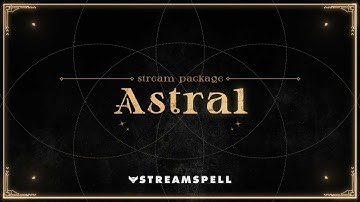 Astral Stream Package by StreamSpell │ Moon and Astrology Twitch Overlays for OBS