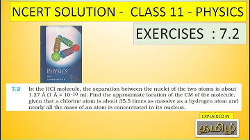 NCERT SOLUTION | CLASS 11 PHYSICS | EXERCISES 7,2 | SYSTEM OF PARTICLES AND ROTATIONAL MOTION  TAMIL