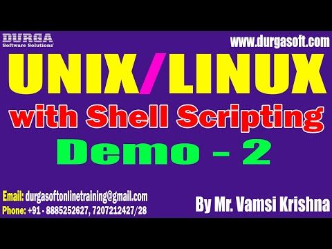 UNIX/LINUX tutorials || Demo - 2 || by Mr. Vamsi Krishna on 31-10-2023 @9:30AM IST