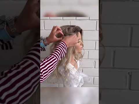 Half up half down hairstyle tutorial