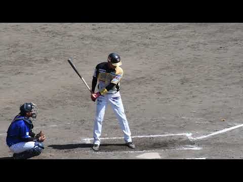 八木健史 選手 2018/04/28【２回裏 二塁打：猛打賞１安打目】vs石川at佐野（栃木ゴールデンブレーブス）
