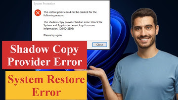 Fix System Restore Error - Shadow Copy Provider Error in Windows 11/ 10