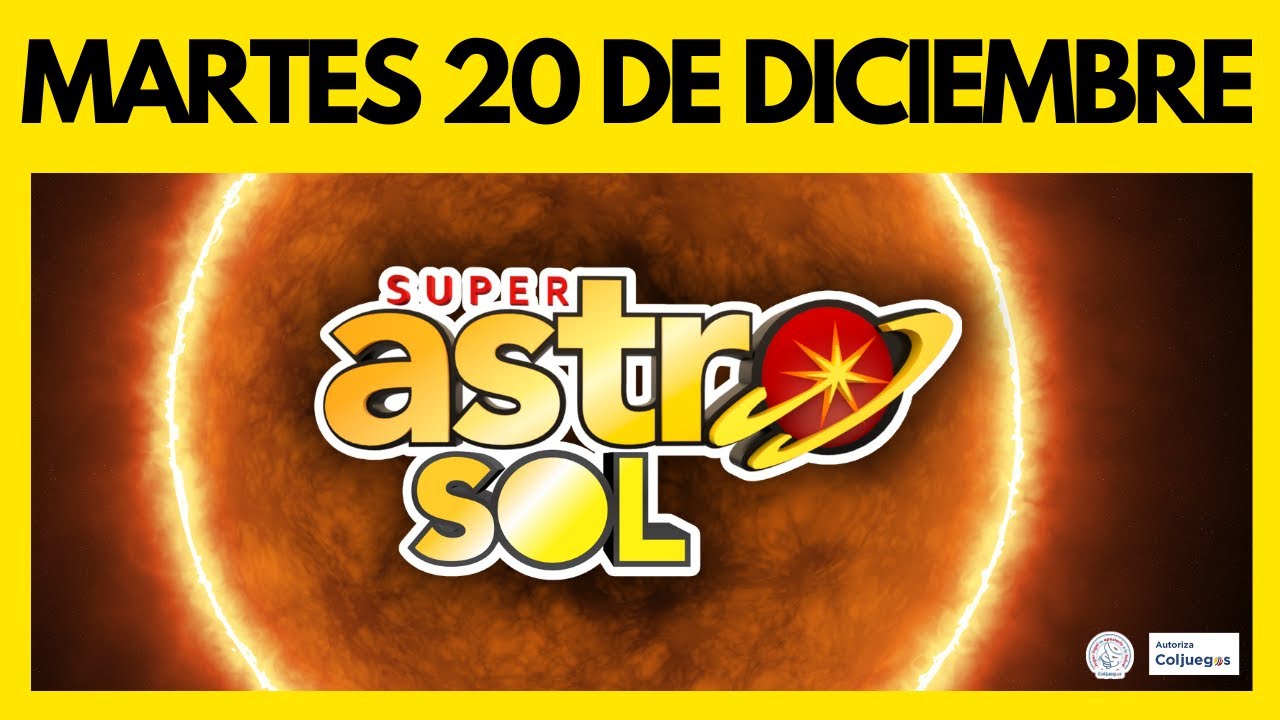 Resultados ASTRO SOL del MARTES 20 de DICIEMBRE de 2022 🌟💰🤩 (Número ganador del Super Astro)