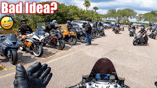 My Biggest Group Ride Yet 🫣 | Panigale V4 Sp2, Ninja H2, Hayabusa, R1, Zx10R, Gsxr1000, Zx6R, R6