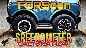 Bronco Forscan speedometer calibtation