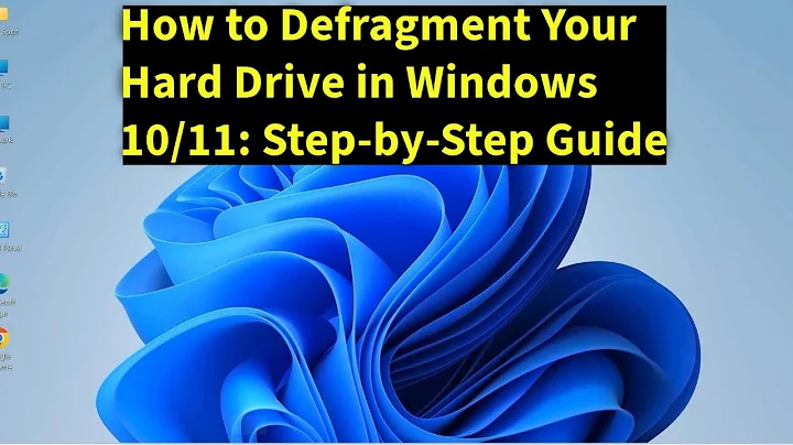 How to Defragment Your Hard Drive in Windows 10/11 :  Step by Step Guide
