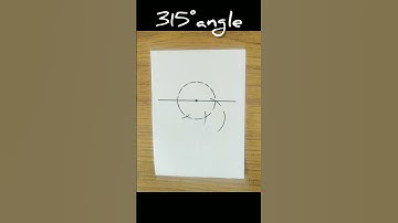 315 डिग्री ऐंगल कैसे ड्रॉ करे,How to draw 315°angle using rounder.315 degree angle kaise draw kare