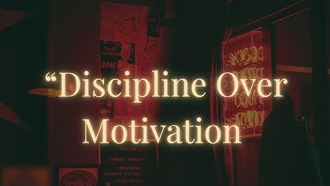 Discipline Over Motivation – The Secret to Real Success” #motivation #discipline 