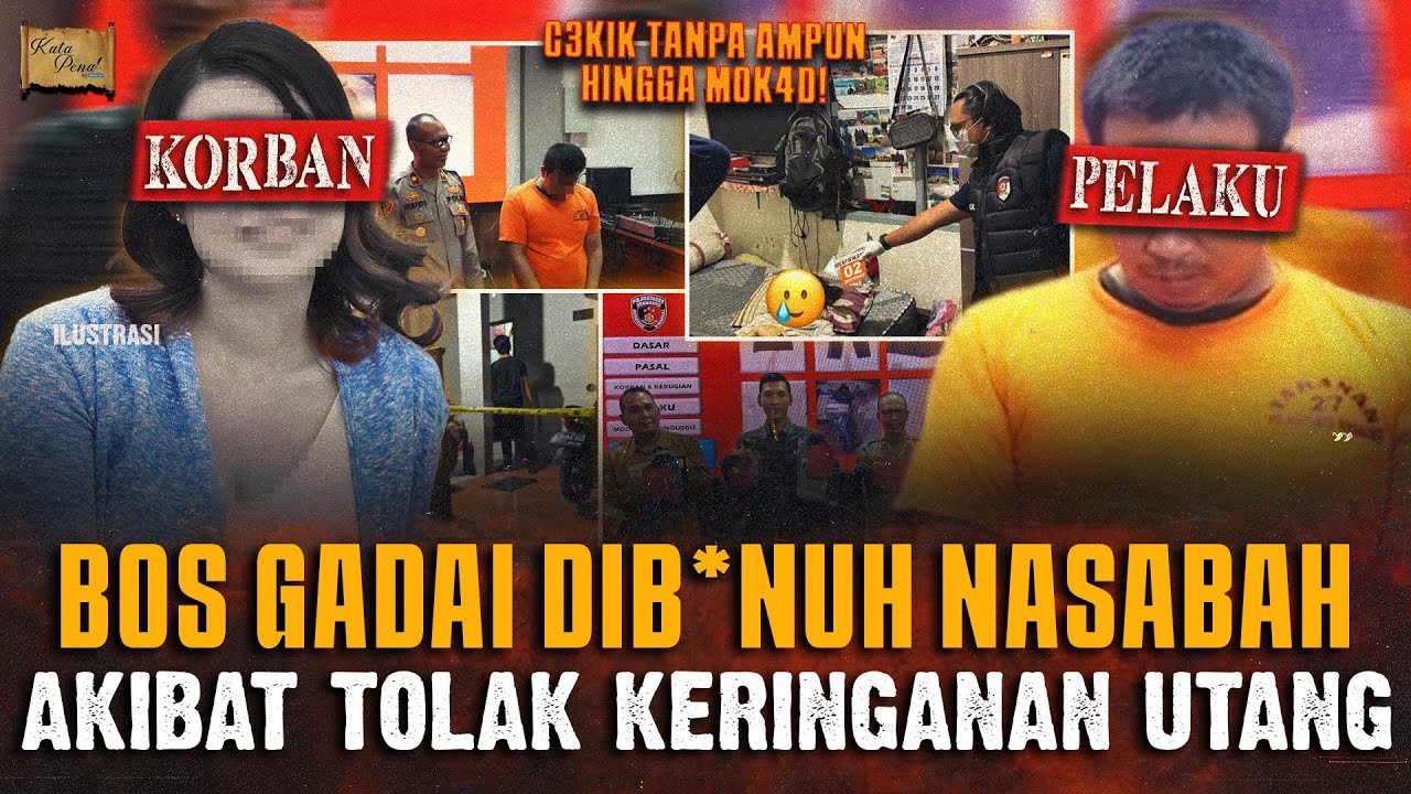 BOS GADAI DIB*NUH NASABAH SENDIRI AKIBAT TOLAK KERINGANAN UTANG !