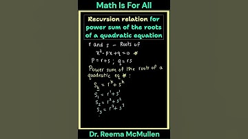 Recursion relationship of power series #maths #mathematics #maths #physics #recursion