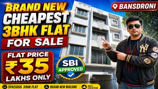 Semi Furnished 3BHK Flat For Sale in Bansdroni / ₹35 Lakhs Only / Car Parking Available