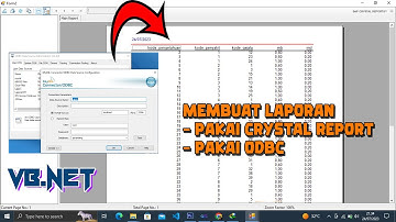 Menghubungkan Database MySql Ke Visual Basic dengan ODBC dan Membuat Laporan dengan Crystal Report