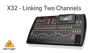 X32: Linking Two Channels by Behringer Knowledge Base 15,895 views 4 years ago 47 seconds