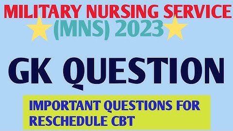 MNS 2023 important GK questions for CBT EXAM | GENERAL KNOWLEDGE QUESTION #mns2023 #neet #neet2023