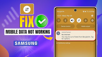How to Fix Mobile Data Not Working on Samsung Phone | Samsung Mobile/Cellular Data Problem