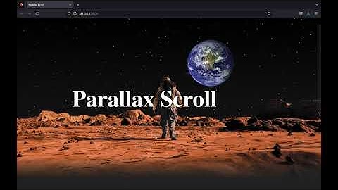 Tutorial - Parallax Scrolling Website