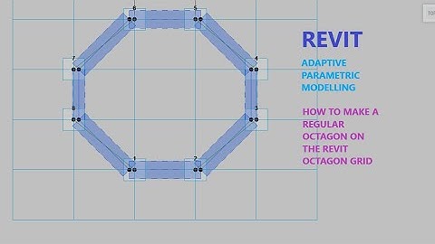 Revit  Parametric Design Tutorial  ( How to make a regular octagon on Revit  grid )
