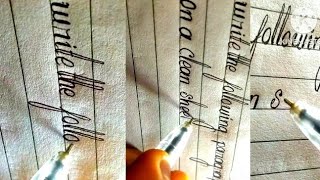 English Cursive Writing Practice || handwriting practice with normal pen a to z