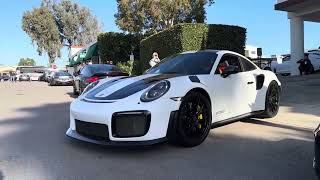 SUPERCARS Leaving Car Show! Porsche 911 GT2 RS!