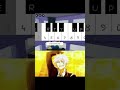 Jujutsu Shenanigans piano but "I truly am the horned one" #jjs #jjk #shorts #piano