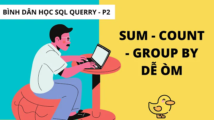 SQL SUM COUNT GROUP BY - Tự Học SQL CSDL Cơ Bản cho Người Mới Bắt Đầu Phần 2