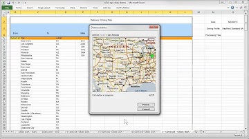 MapPoint: How to - calculate a distance table