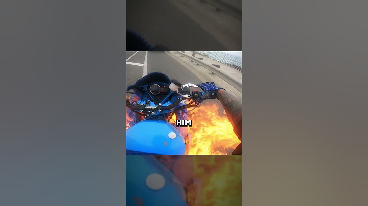 Biker Catches Fire Mid-Ride! 😭