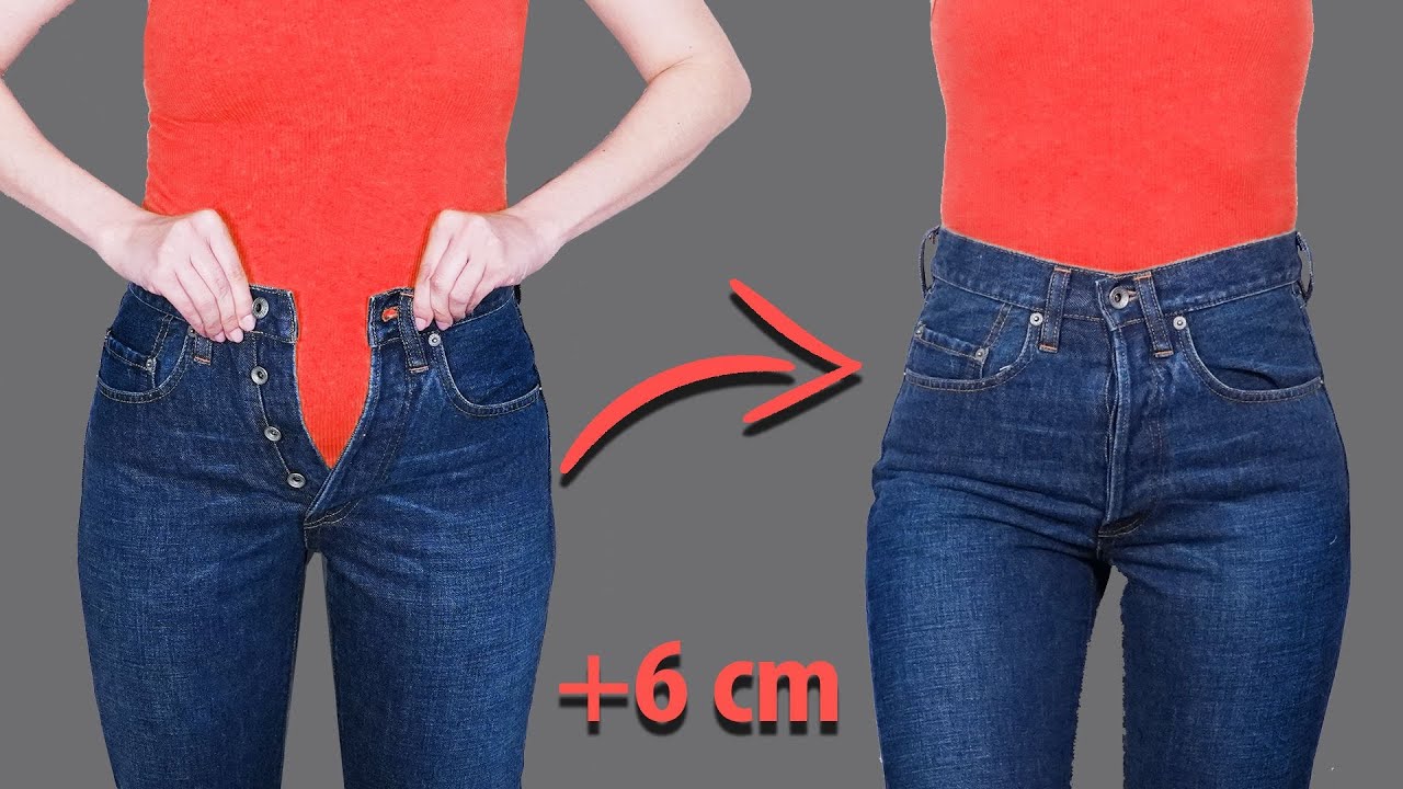 How to extend the waist band of trousers - quick and easy tutorial! 