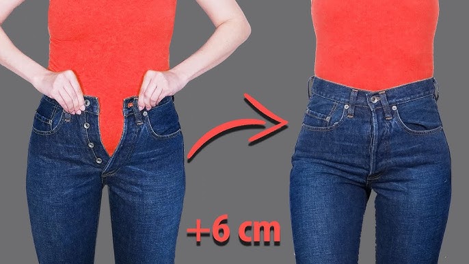HOW TO EASILY DOWNSIZE THE WAIST IN JEANS ♡ NO Risk NO Sewing