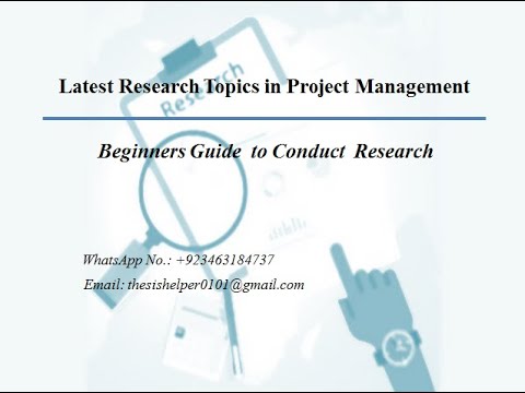 latest research topics in project management