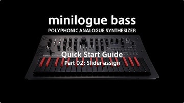 [English] minilogue bass Video Manual part 2: Slider assign (TURN on CC)