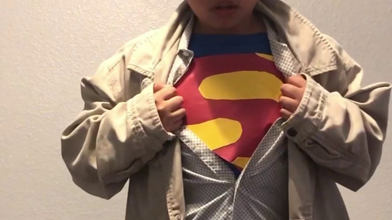Homemade Superman shirt rip - YouTube