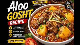 Aloo Gosht Recipe | Traditional Pakistani Potato Meat Curry | Easy Pakistani Potato Curry 🍲