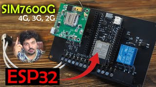 ESP32 and SIM7600G 4G LTE Module in Hindi Urdu, ESP32 Development Board with 5V 3A Power Supply