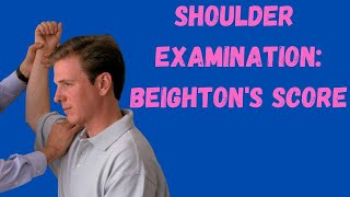 Shoulder Examination: Beighton