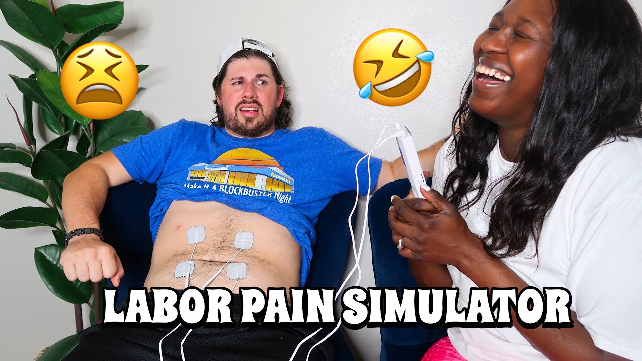 Watch my husband's reaction to “contractions”! #laborsimulator #contra, Married Life