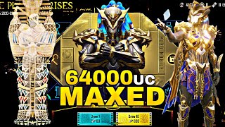 The Pharaoh Rises Crate Opening X Suit Maxed To 6 Star 64000 UC || PUBG MOBILE ||