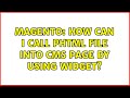 Magento: How can i call phtml file 