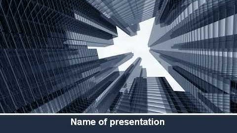 Urban Civilization In Gray Colors PowerPoint Template by PoweredTemplate.com