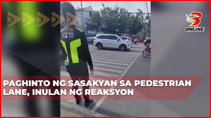 Paghinto ng sasakyan sa pedestrian lane, inulan ng reaksyon