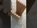 Proses merakit kerangka kayu menggunakan lem #shorts